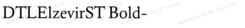 DTLElzevirST Bold字体转换
